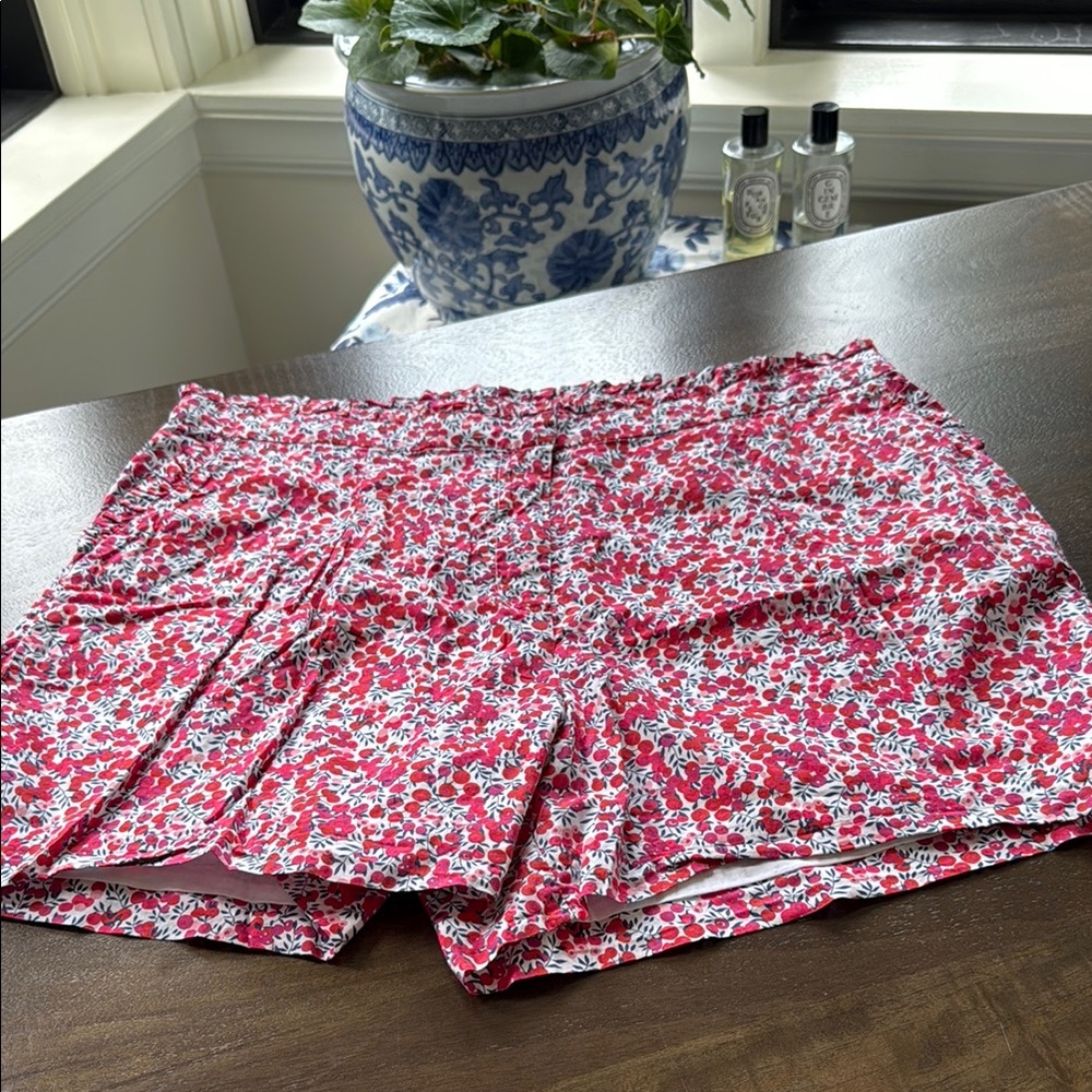 J. Crew Liberty London Wiltshire Ruffle Shorts Sz. 16